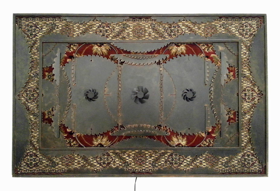 Jackie Branson's sculpture Karpet (red)